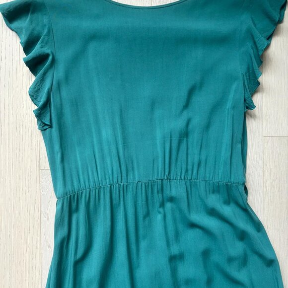 Beautiful emerald green summer dress size S - Picture 4 of 4